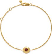 Monica Vinader Bezel Birthstone Station Bracelet