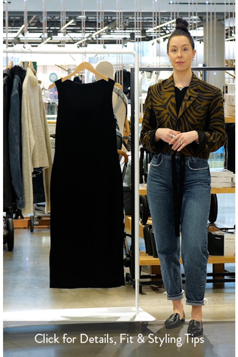 Square Neck Stretch Tank Dress video