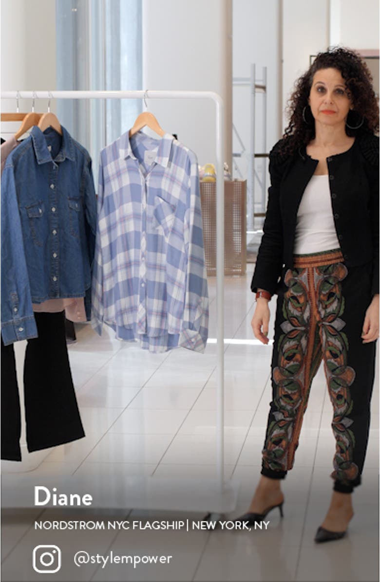 Women's Hunter Plaid Button-Up Shirt, sales video thumbnail