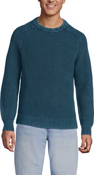 Lands' End Drifter Cotton Crewneck Sweater