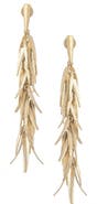 RIVKA FRIEDMAN 18K Gold Plated Textured Drop Earrings