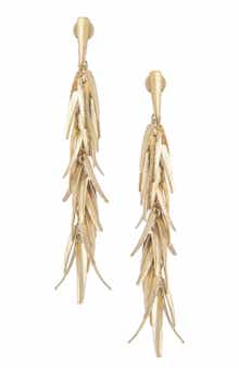 RIVKA FRIEDMAN 18K Gold Plated Textured Drop Earrings