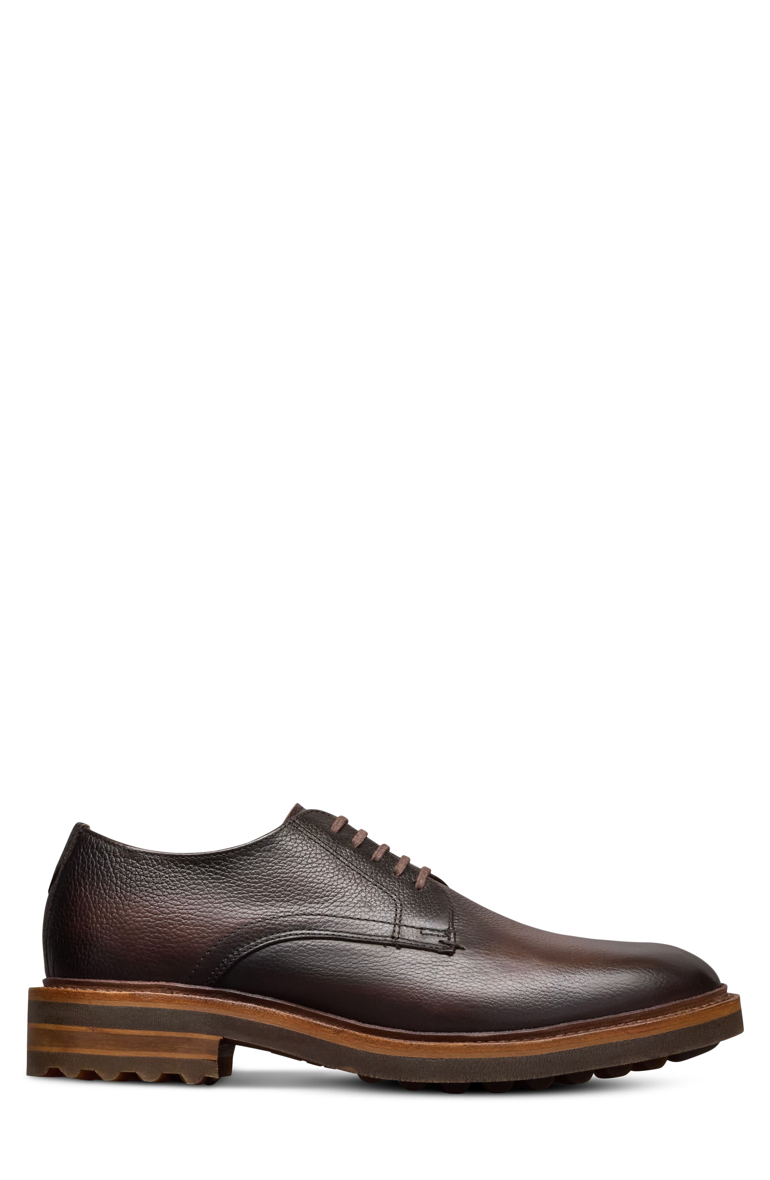 Noah Lugged Plain Toe Derby, Alternate, color, DARK BROWN