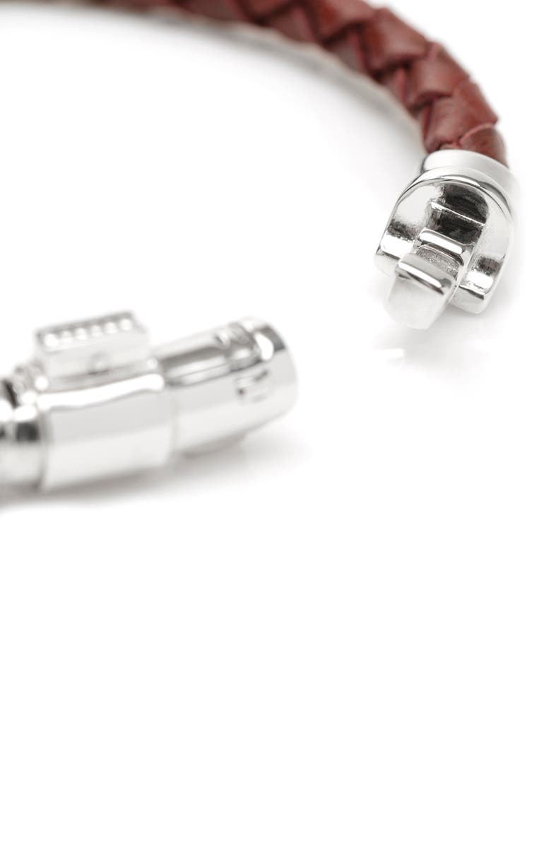 Cufflinks, Inc. Star Wars<sup>™</sup> Darth Vader Braided Leather Lightsaber Bracelet, Alternate, color, Red