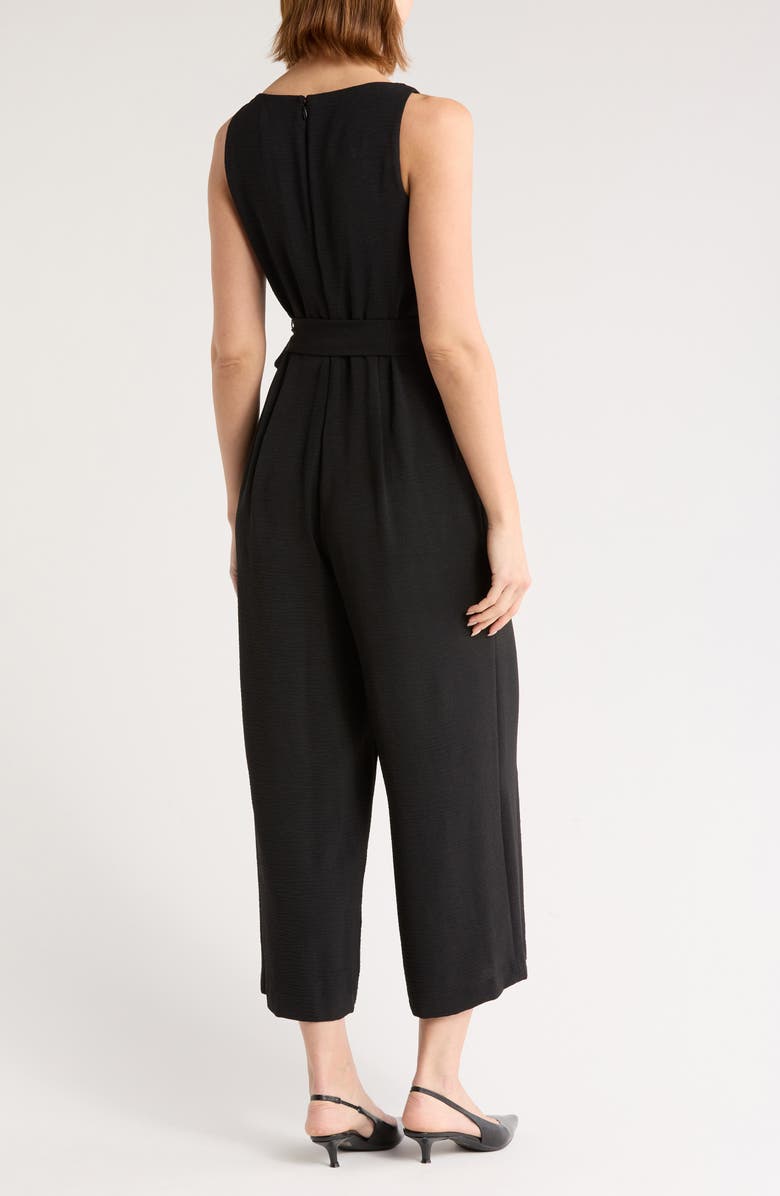 DKNY Sleeveless Tie Waist Jumpsuit, Alternate, color, 