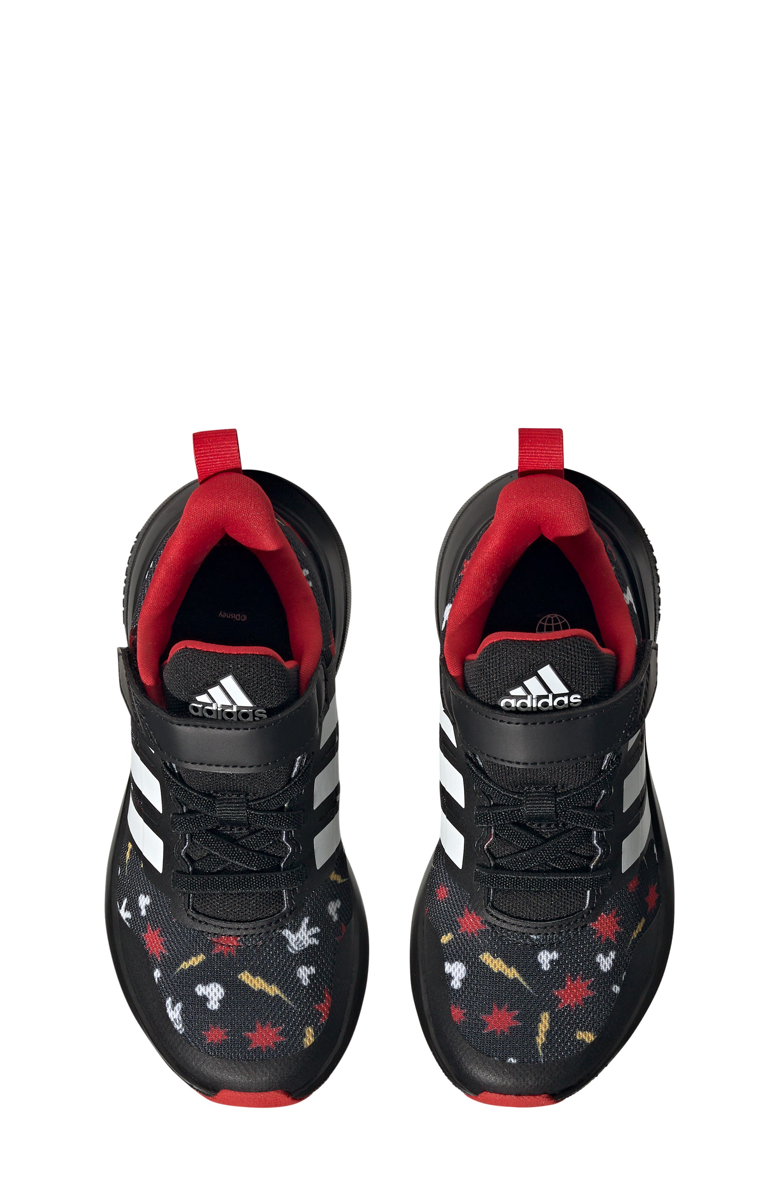 adidas Kids' Disney<sup>®</sup> Mickey Mouse FortaRun Running Shoe, Alternate, color, 