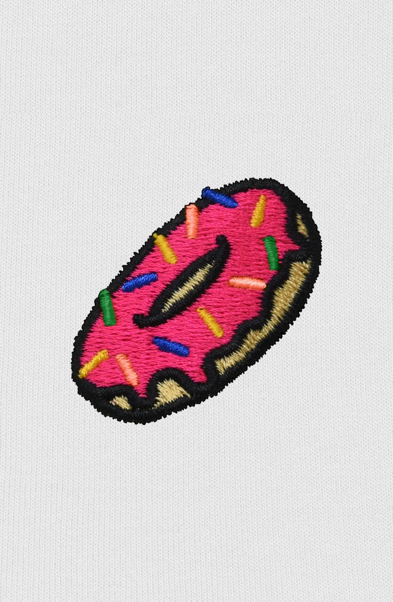 Dalix Donut Zip Hoodie, Alternate, color, White