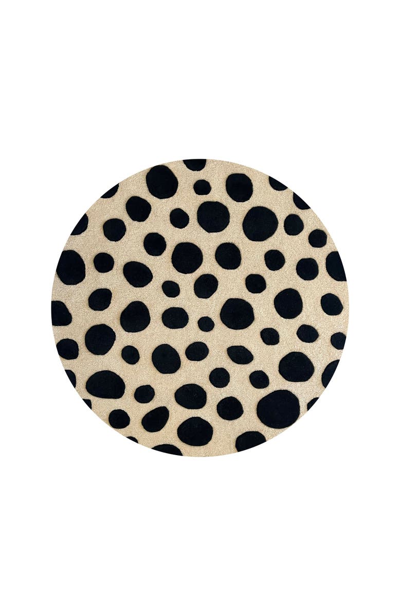 Maison Deux Cheetah Rug, Main, color, Beige / Black Print