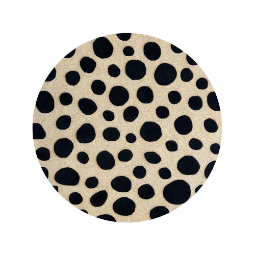 Maison Deux Cheetah Rug In Black