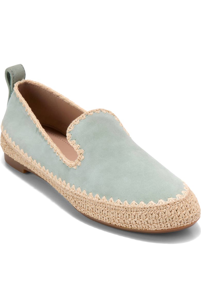 Cole Haan CloudFeel Asbury Loafer, Main, color, Lily Pad Suede / Raffia