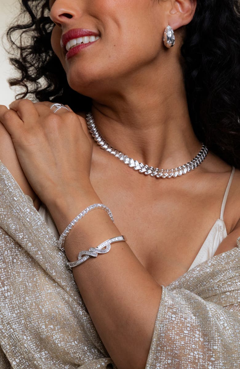 MIRANDA FRYE Estelle Chain Necklace, Alternate, color, Silver