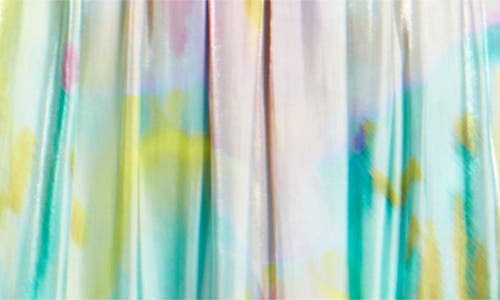 Kobi Halperin Britt Tiered Metallic Satin Maxi Dress In Capri Multi