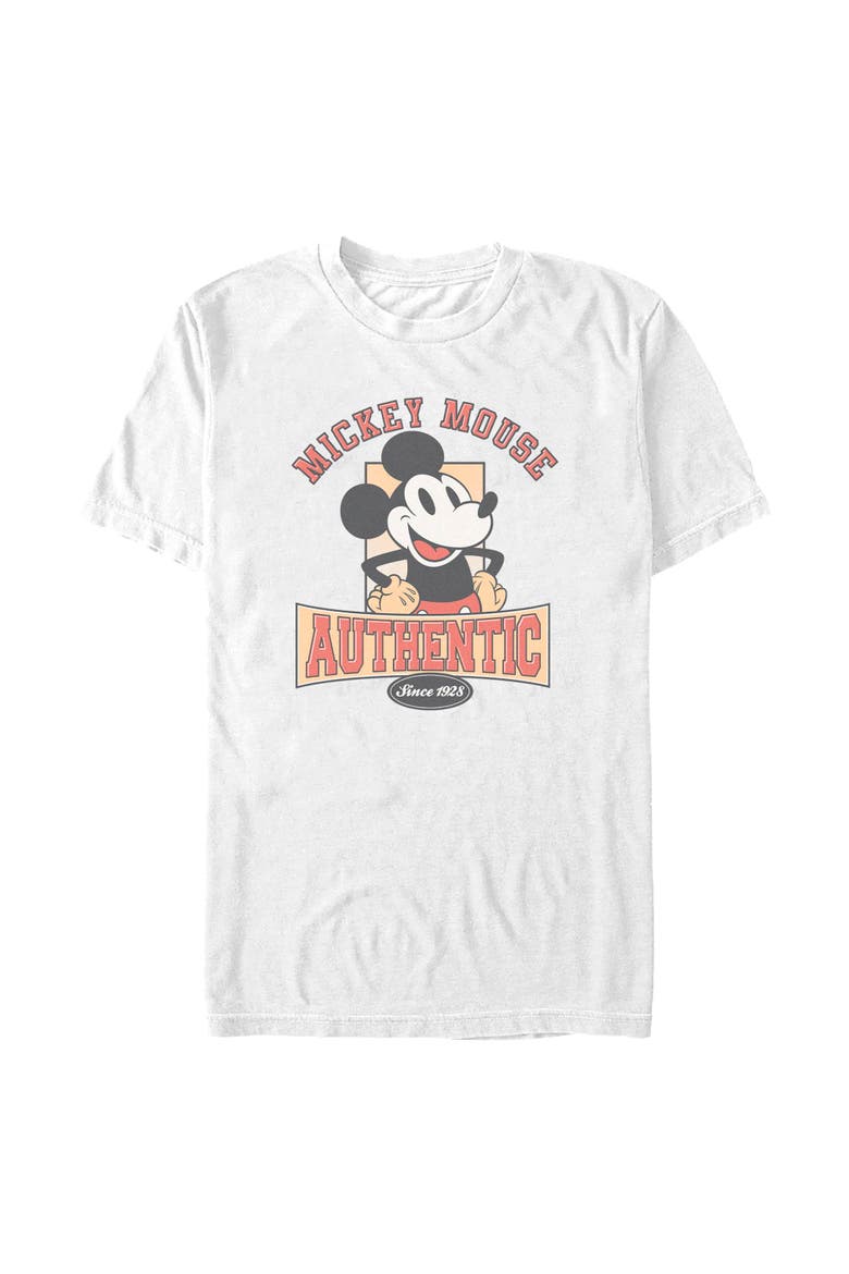 Men's Mickey & Friends Authentic Since 1928  Graphic T-Shirt, Alternate, color, White