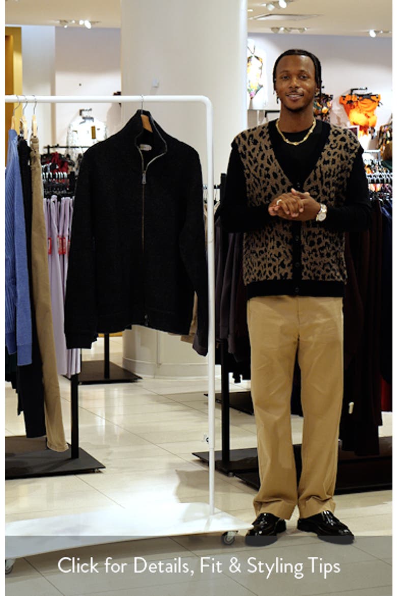 Wool Blend Zip Cardigan video
