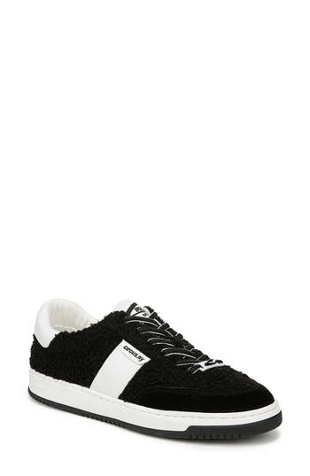 Circus Ny By Sam Edelman Vance Cozy Faux Shearling Sneaker In Black