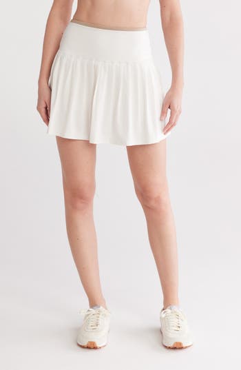 X By Gottex Colorblock Skort In White