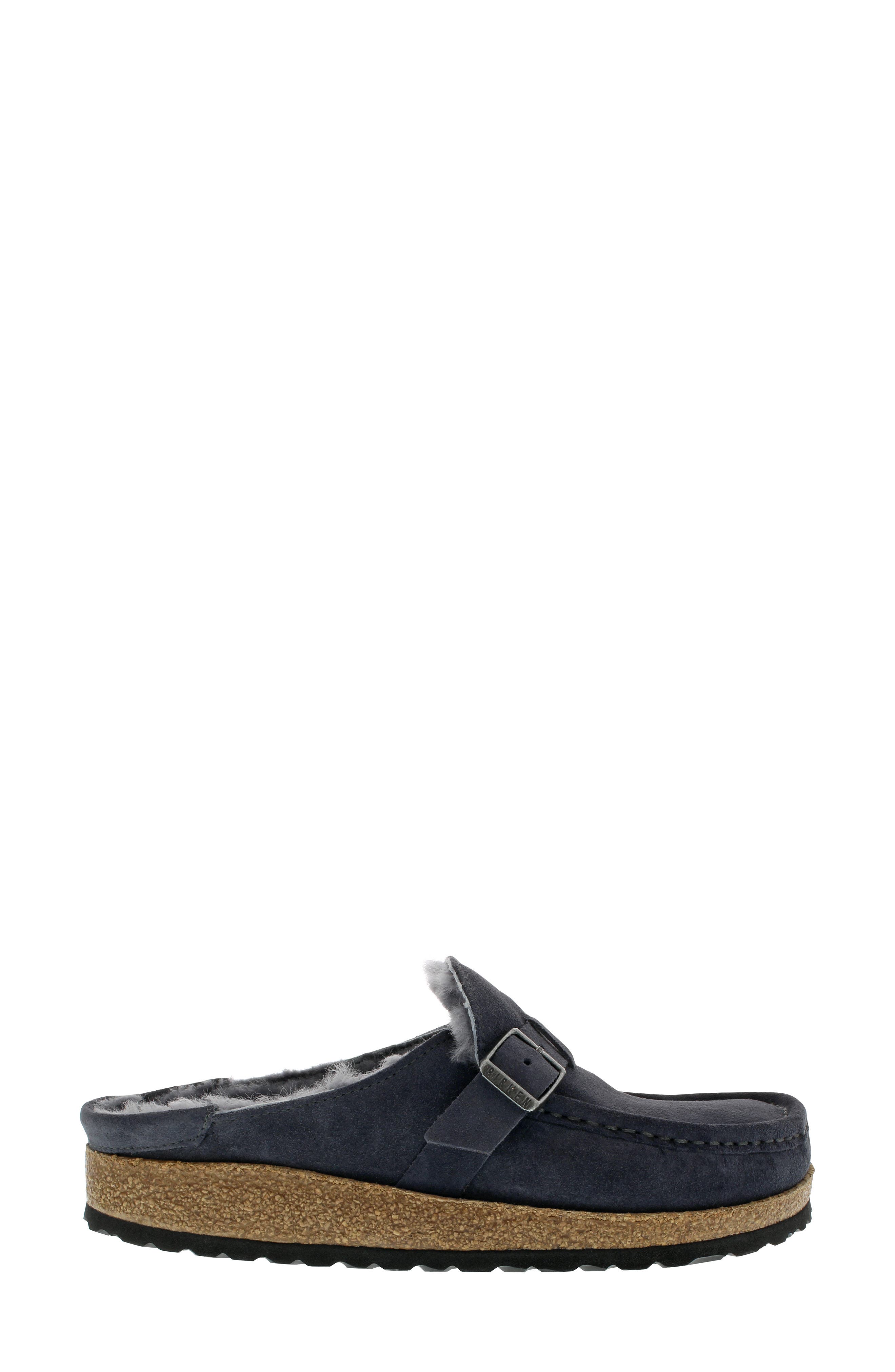 Buckley Genuine Shearling Mule, Alternate, color, GRAPHITE SUEDE/ SHEARLING
