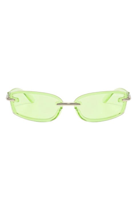 Zuri 66mm Oversize Rectangular Sunglasses