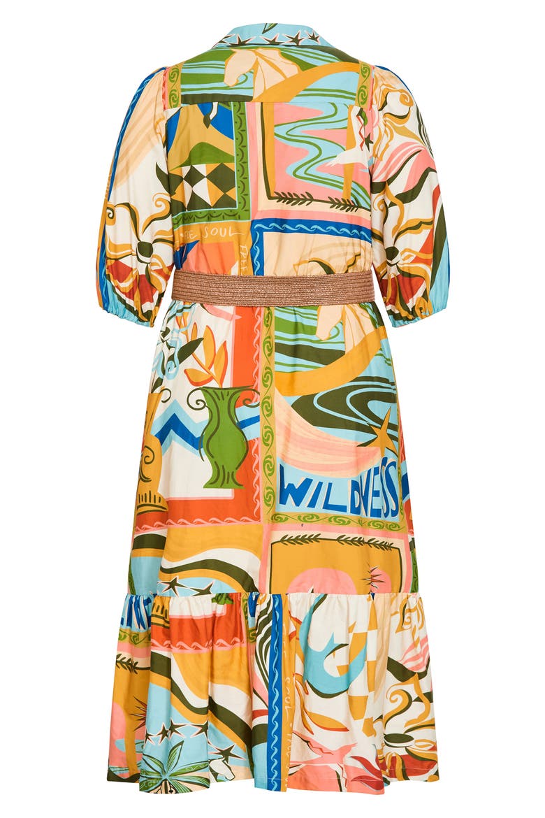 Wild Soul Belted Cotton Shirtdress, Alternate, color, WILD SOUL