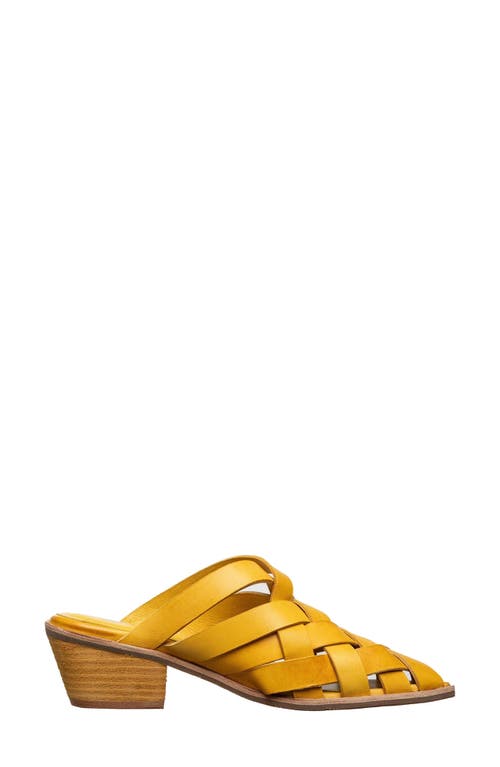 Antelope Grace Woven Mule In Yellow