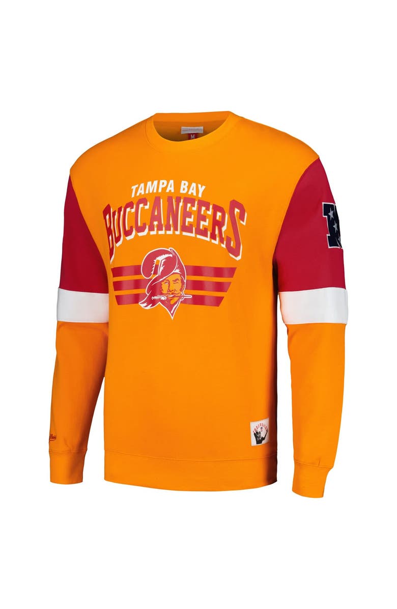 Mitchell & Ness Men's Mitchell & Ness Orange Tampa Bay Buccaneers Gridiron Classics Allover 3.0 Pullover Sweatshirt, Alternate, color, Orange
