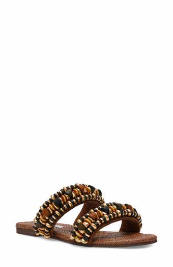Messima Beaded Two-Strap Sandal