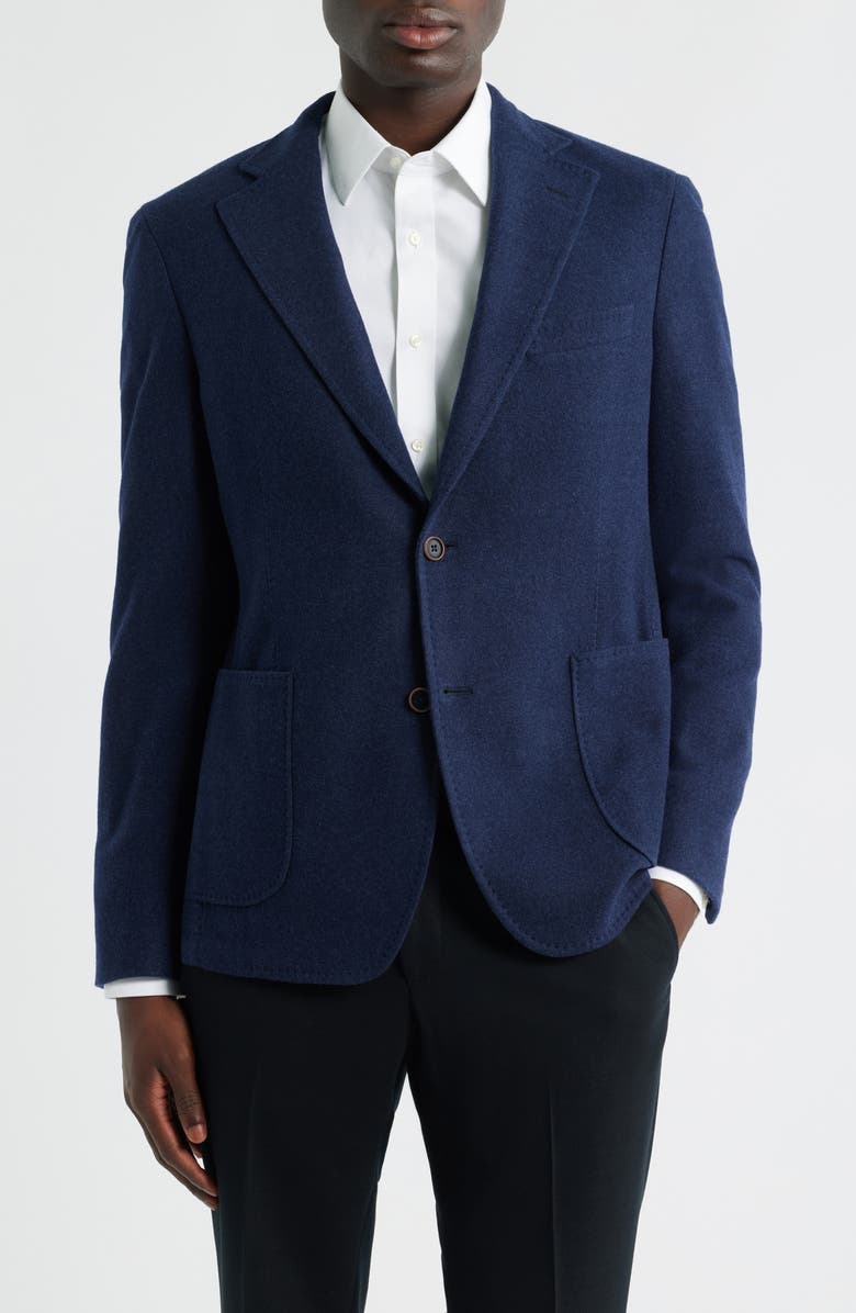 Heritage Gold Drago Regular Fit Super 180s Wool Sport Coat, Main, color, Dark Blue