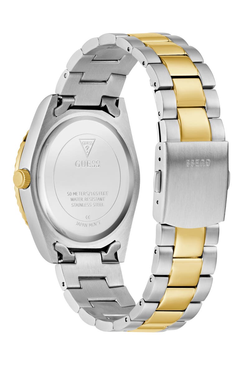 Connoisseur Day/Date Two-Tone Bracelet Watch, 42mm, Alternate, color, GOLD