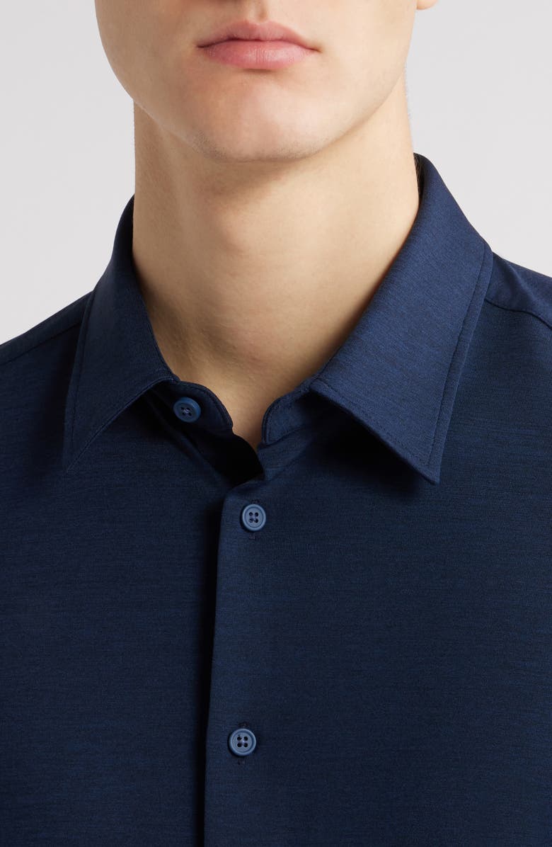 BOSS Roan Kent Knit Button-Up Shirt, Alternate, color,