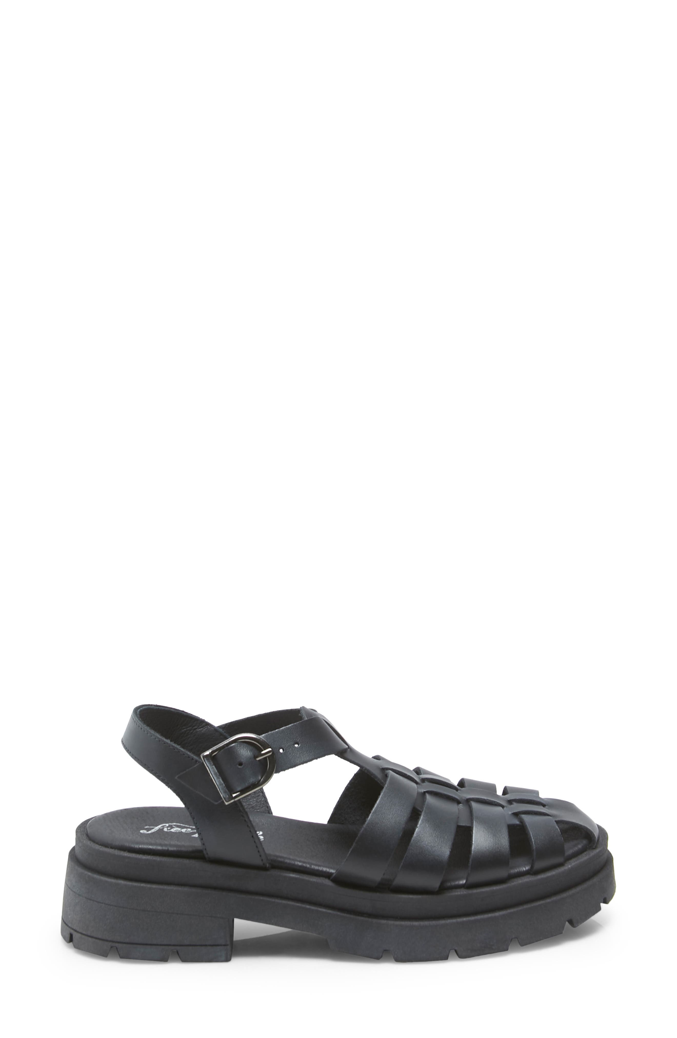 Free People Delaney Fisherman Platform Sandal, Alternate, color, 