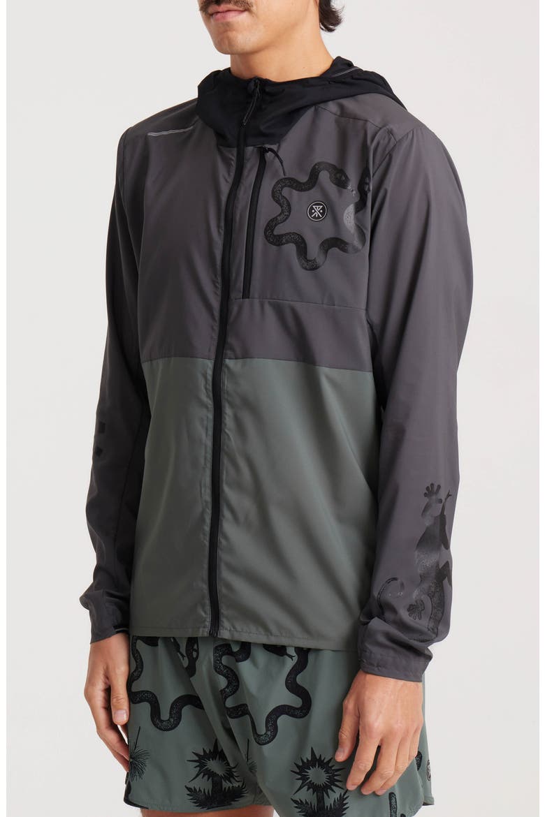 Second Wind Water Resistant Hooded Jacket, Alternate, color, CHARCOAL