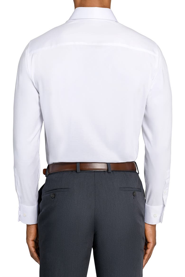Slim Fit Solid Reworked Dress Shirt, Alternate, color, WHITE