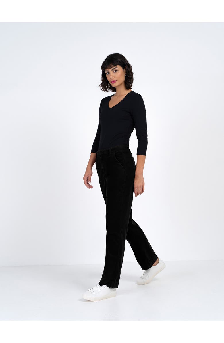 Kettlewell Jamie Cord Straight Pants, Alternate, color, Black