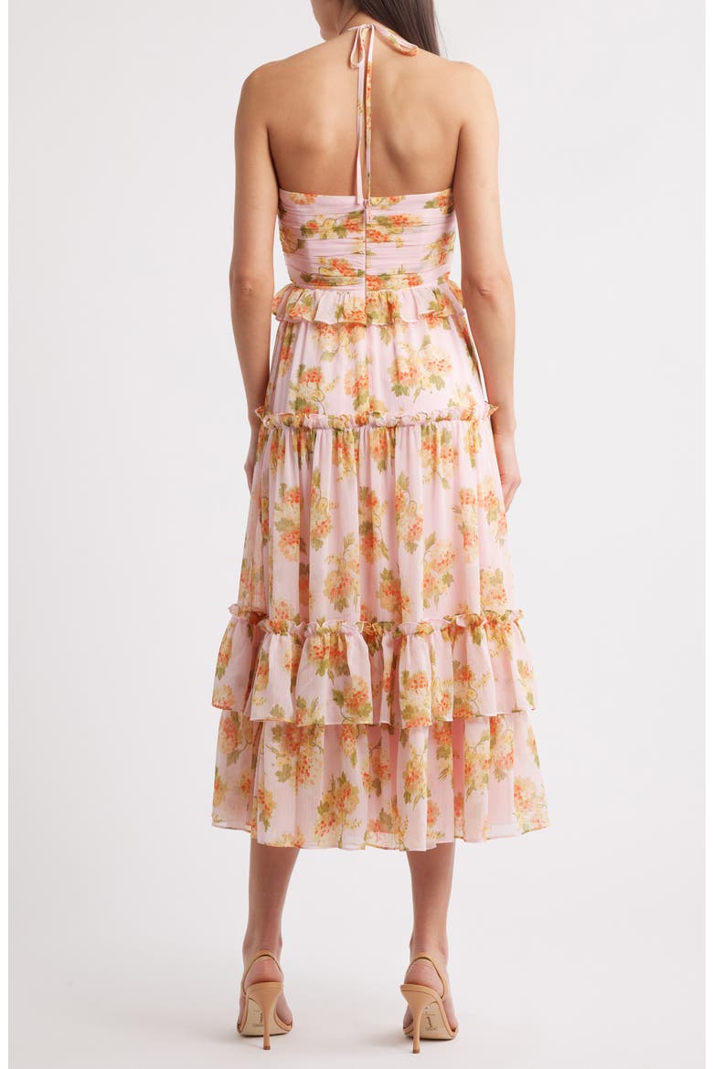 Wilda Floral Tiered Dress, Alternate, color, ROSESHADOW MULTI
