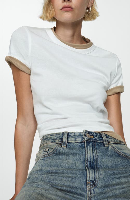 Mango Straight Leg Jeans In Blue