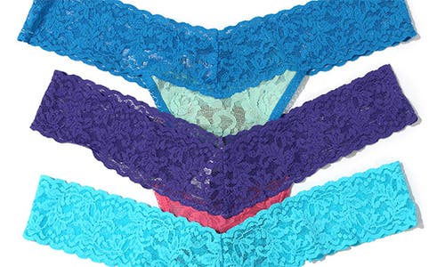 Hanky Panky Low Rise Lace Thong In Multi