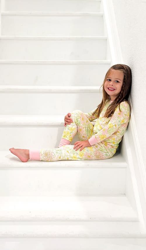 Everly Grey Emerson Fitted Long Sleeve 2-piece Pajamas In Green