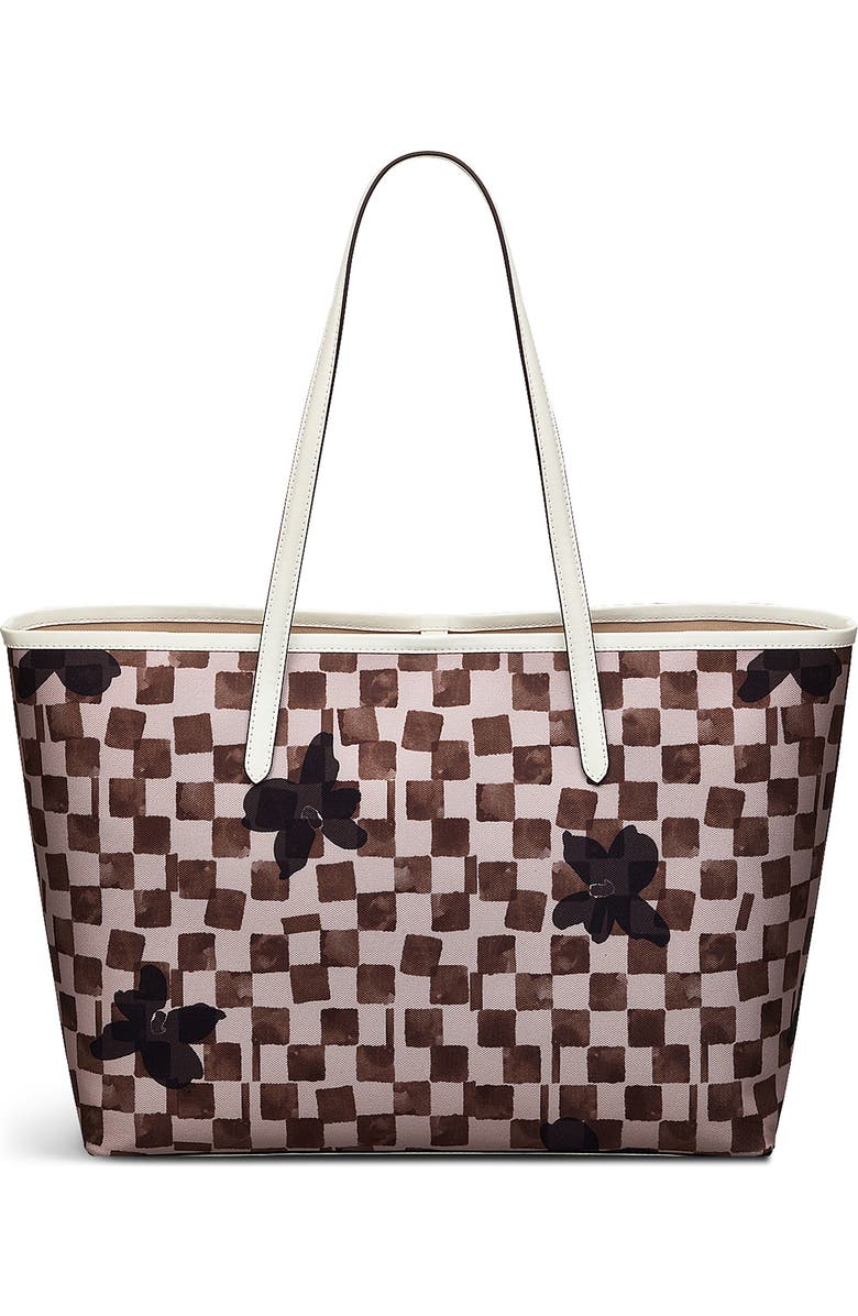 Radley Southwell Gardens Check Large Tote Bag, Alternate, color, Stone