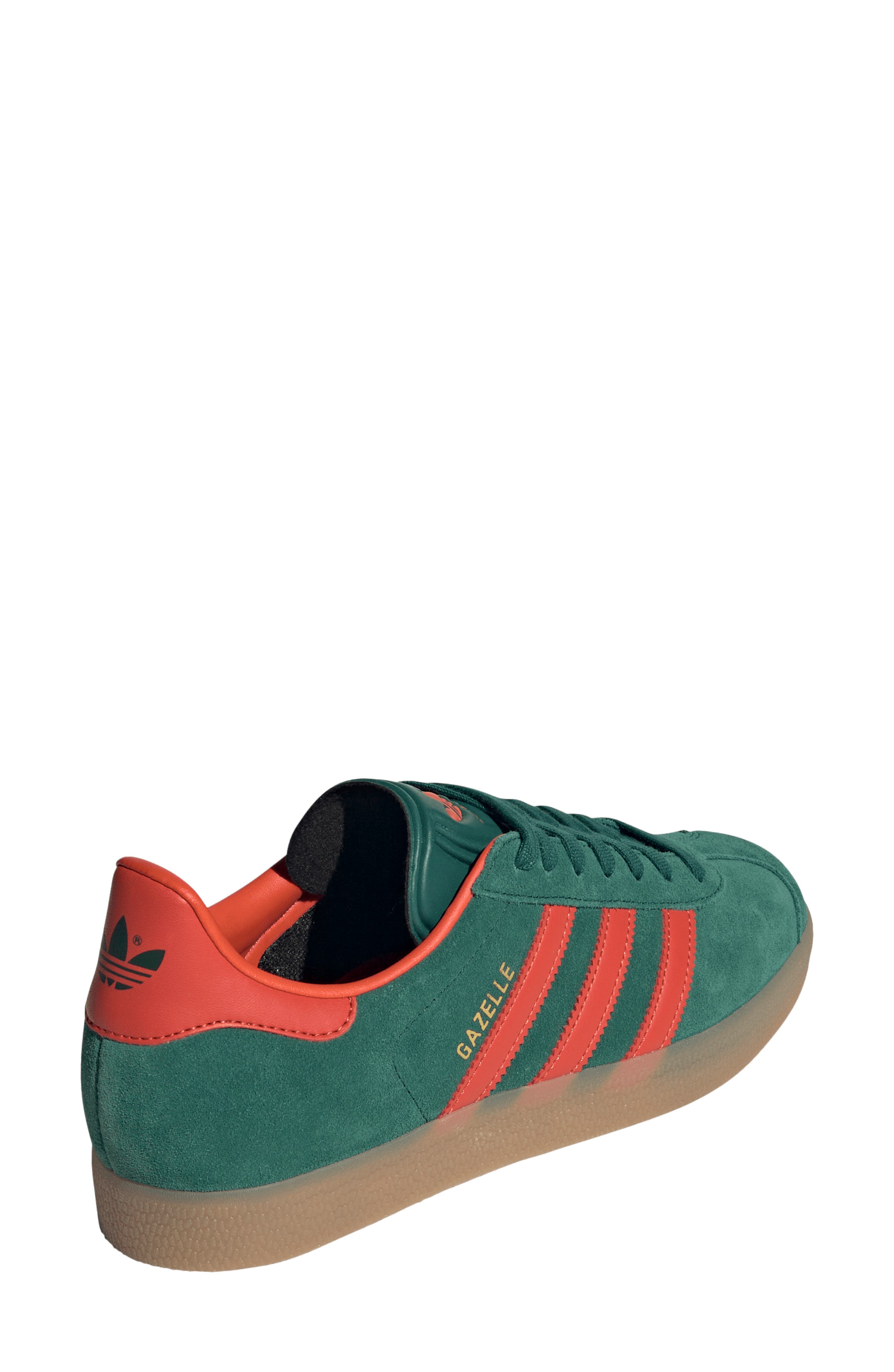 Gazelle Indoor Sneaker, Alternate, color, GREEN/ PRELOVED RED/ GUM