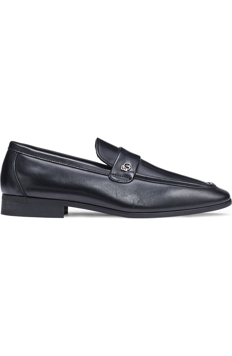 KARL LAGERFELD PARIS Leather Loafer, Alternate, color, Black