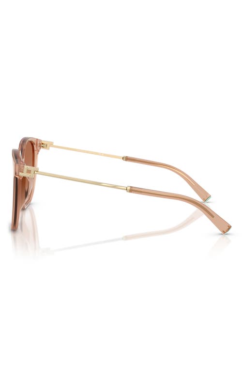 Tiffany & Co . 56mm Gradient Square Sunglasses In Brown
