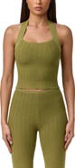 Naked Wardrobe Crop Knit Halter Top