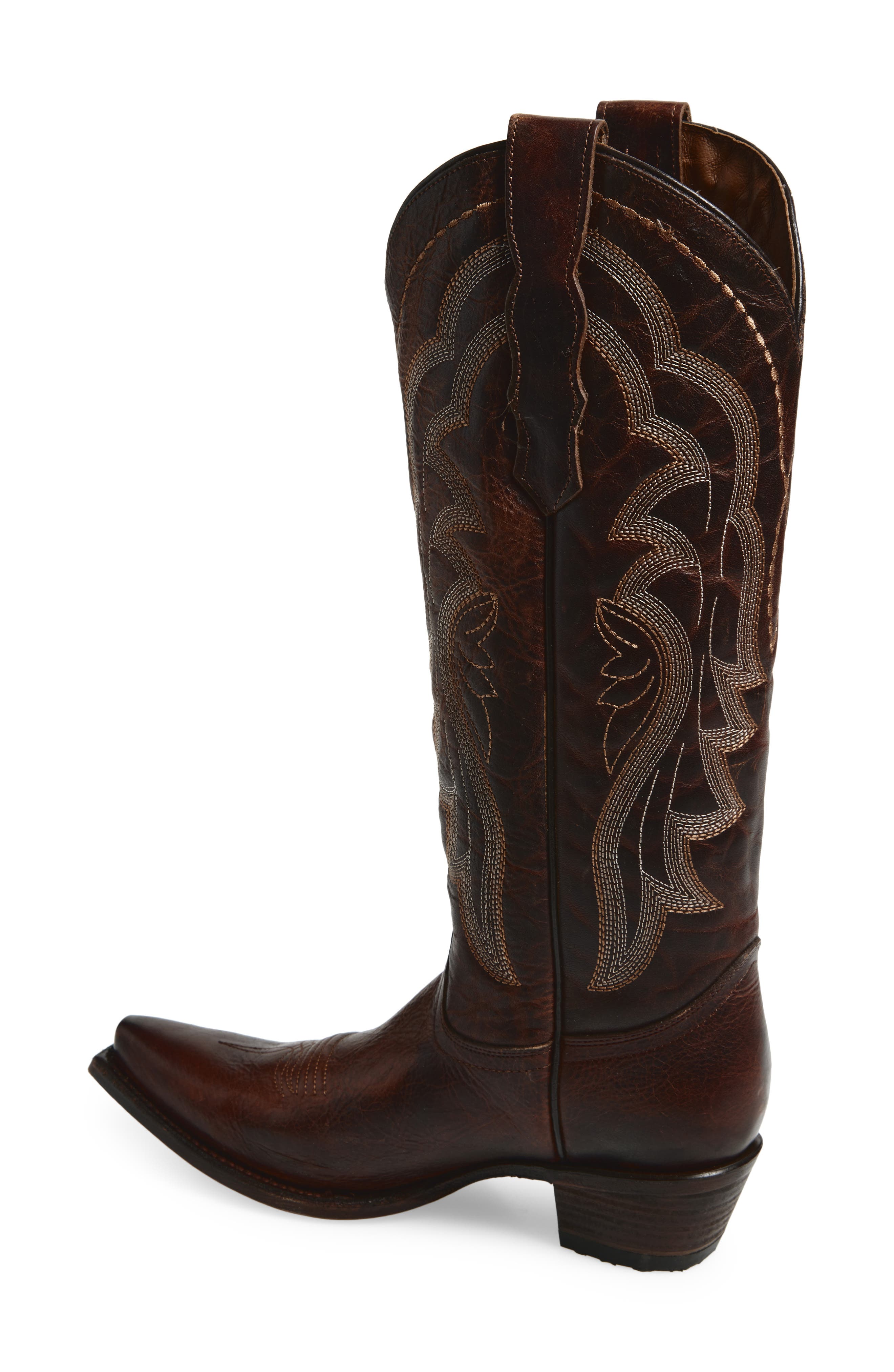 Contrast Embroidery Tall Western Boot - image 4