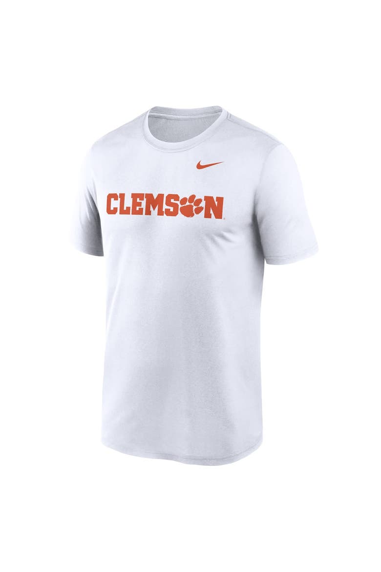 Men's Nike White Clemson Tigers Primetime Legend Wordmark T-Shirt, Alternate, color, White