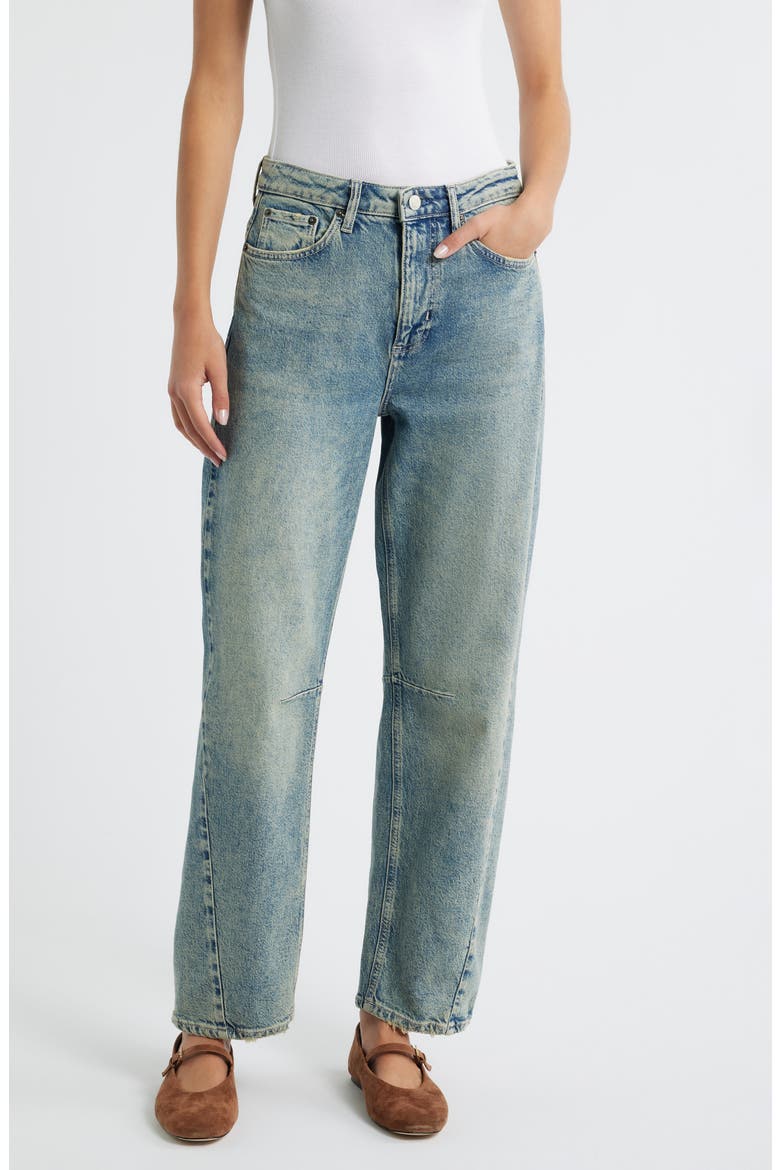Samo High Waist Straight Leg Jeans, Main, color, DESERT SKY