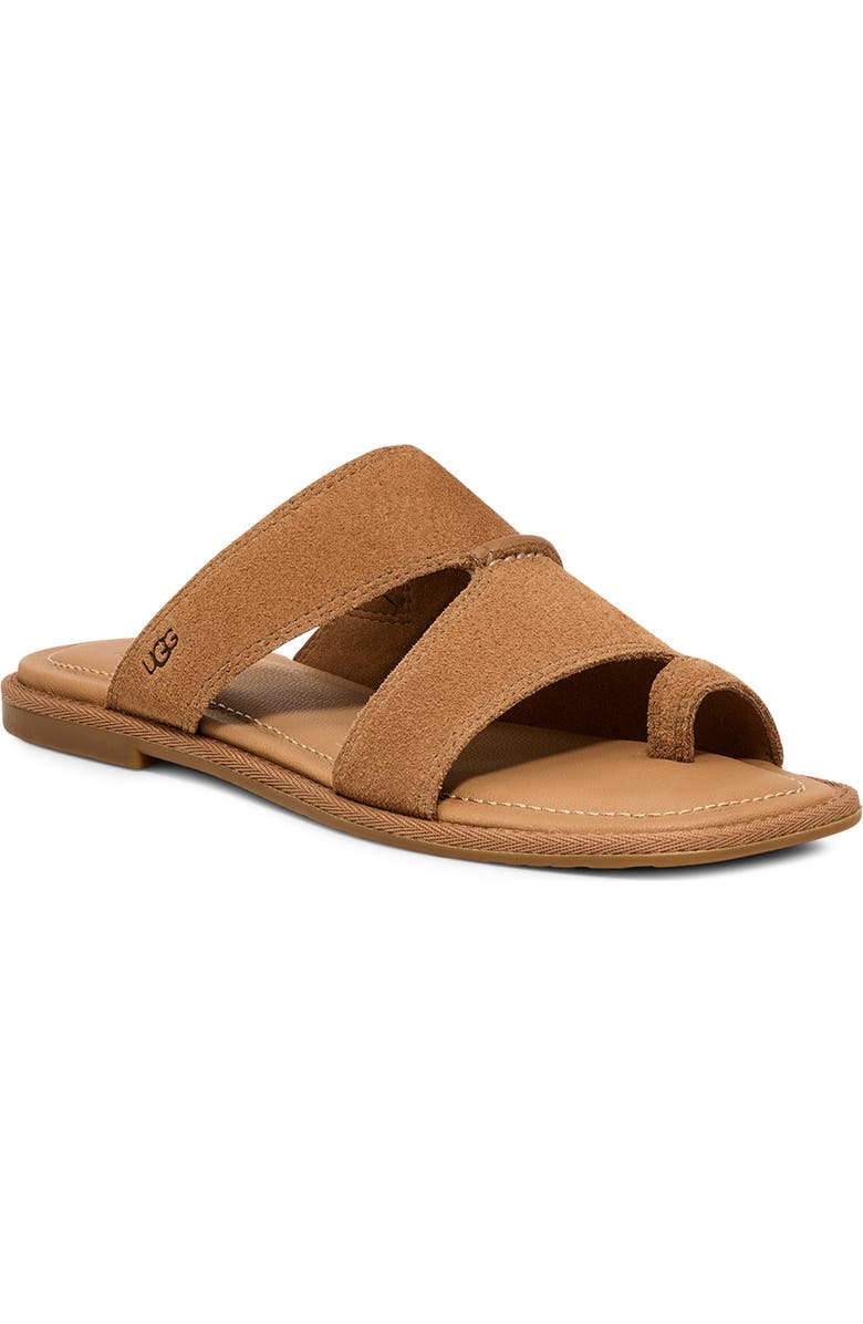 UGG<sup>®</sup> Matira Slide Sandal, Main, color, Chestnut