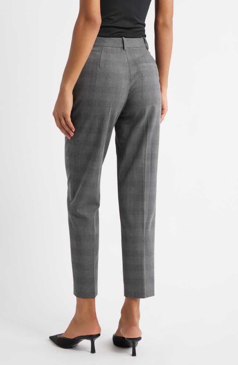 Open Edit The Icon Plaid Cigarette Pants, Alternate, color, Grey Glen Plaid