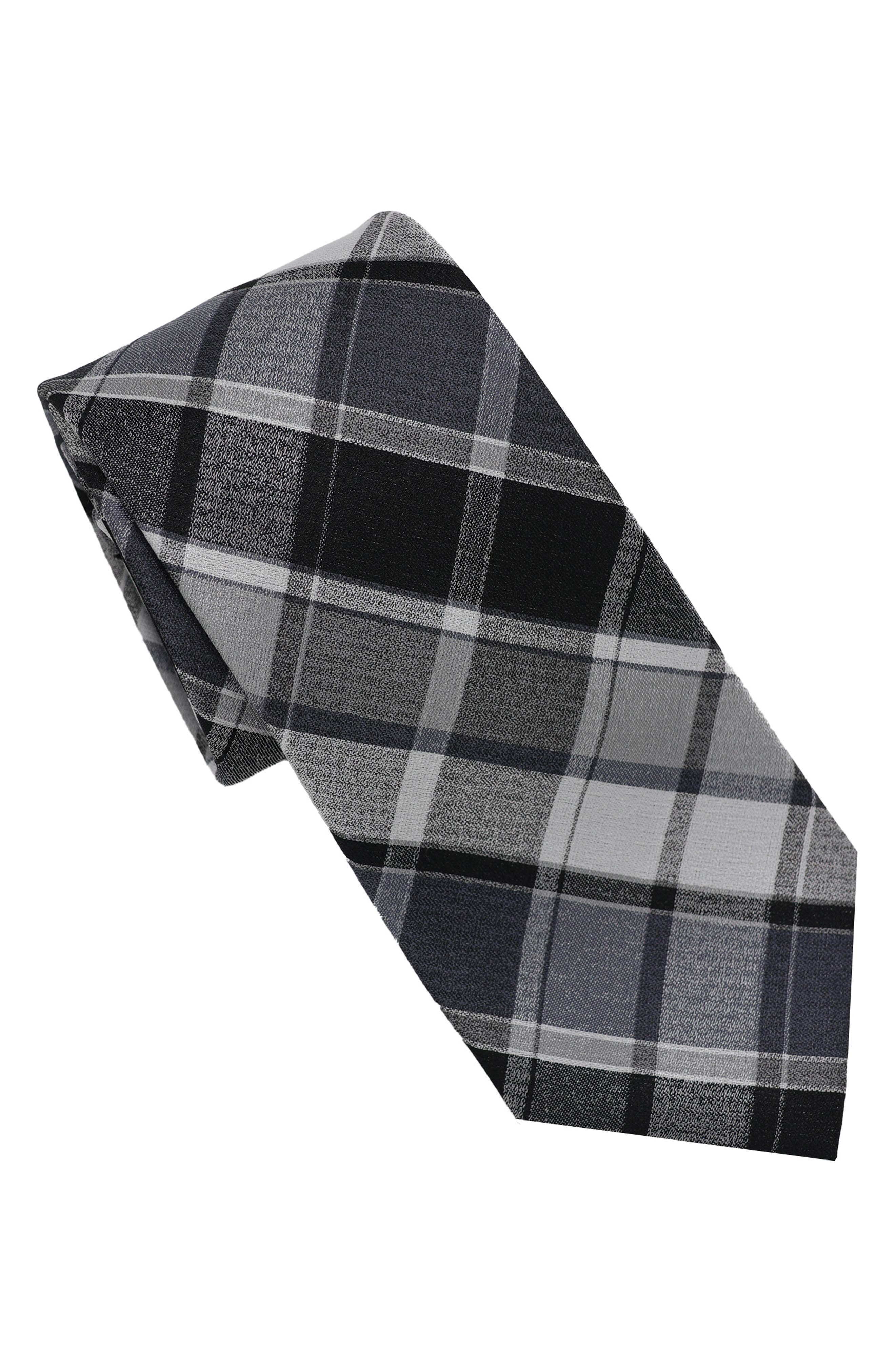 KARL LAGERFELD PARIS Large Plaid Print Tie