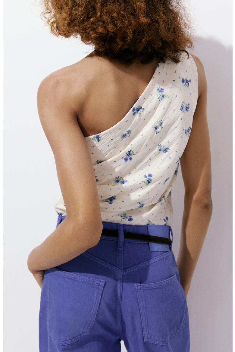 Coya One Shoulder Knit Top, Alternate, color, WHITE