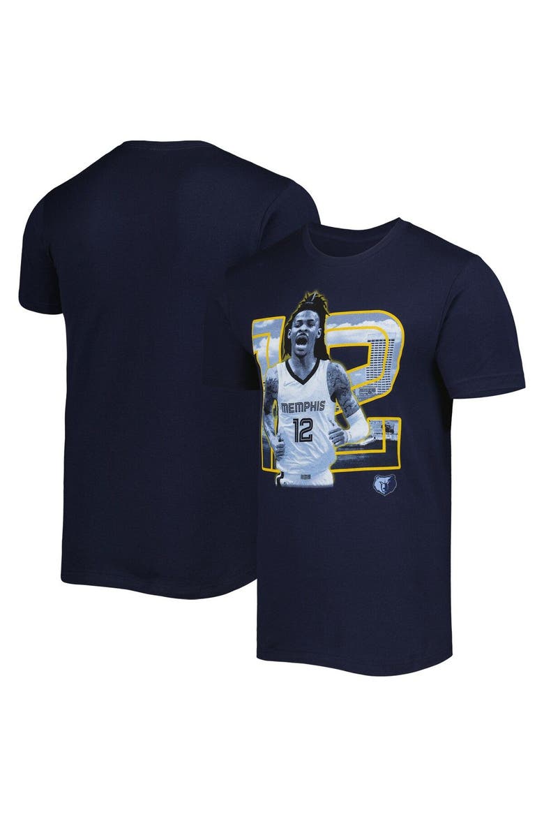 Unisex Stadium Essentials Ja Morant Navy Memphis Grizzlies Player Skyline T-Shirt, Main, color, Navy